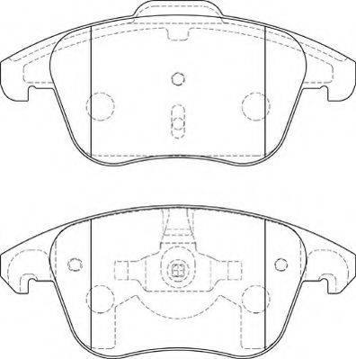 NECTO FD7297A Комплект гальмівних колодок, дискове гальмо
