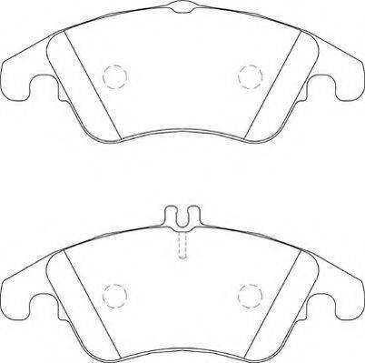 NECTO FD7302A Комплект гальмівних колодок, дискове гальмо