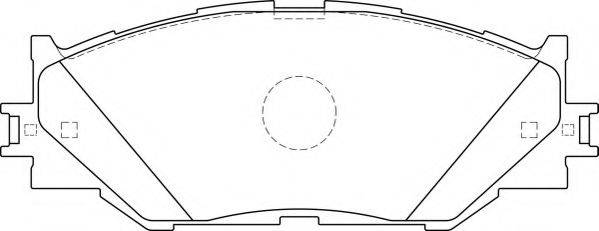 NECTO FD7579A Комплект гальмівних колодок, дискове гальмо