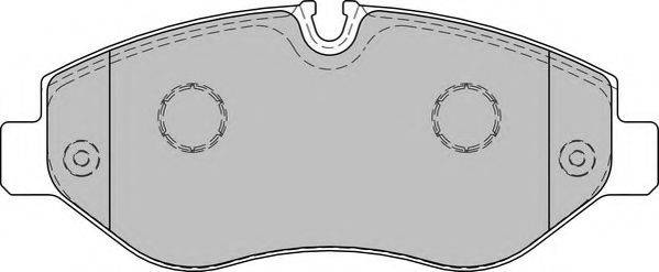 NECTO FD7581V Комплект гальмівних колодок, дискове гальмо