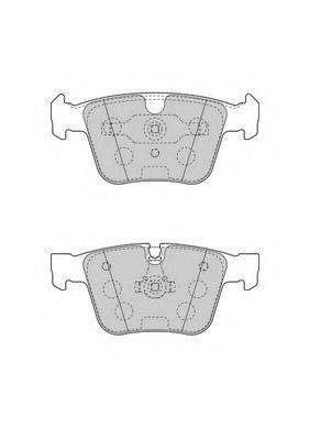 NECTO FD7552A Комплект гальмівних колодок, дискове гальмо