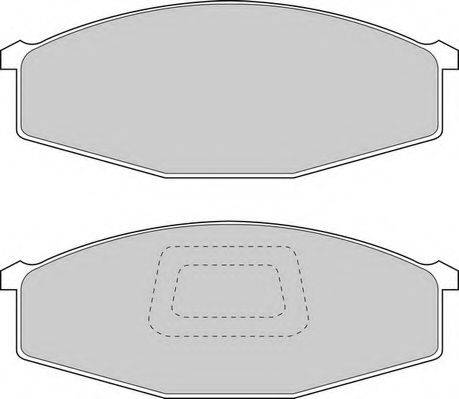 NECTO FD899V Комплект гальмівних колодок, дискове гальмо