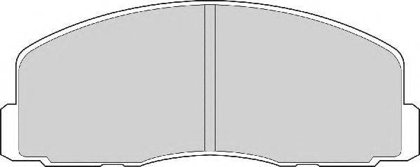 NECTO FD903A Комплект гальмівних колодок, дискове гальмо