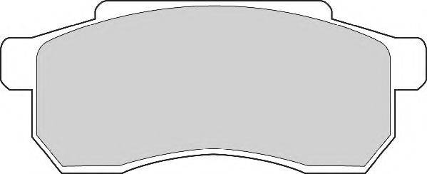 NECTO FD905A Комплект гальмівних колодок, дискове гальмо