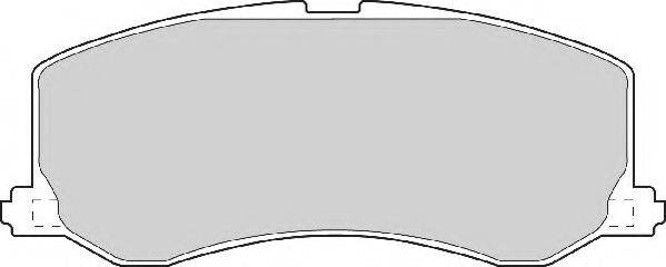 NECTO FD906A Комплект гальмівних колодок, дискове гальмо