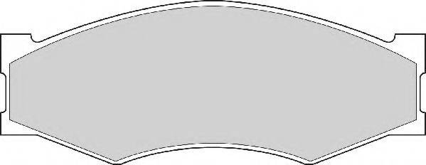 NECTO FD827A Комплект гальмівних колодок, дискове гальмо