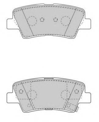NECTO FD7531A Комплект гальмівних колодок, дискове гальмо