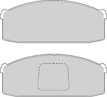 NECTO FD874A Комплект гальмівних колодок, дискове гальмо