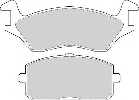NECTO FD833A Комплект гальмівних колодок, дискове гальмо