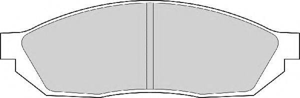 NECTO FD854A Комплект гальмівних колодок, дискове гальмо