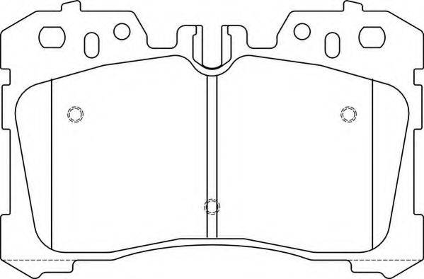 NECTO FD7464A Комплект гальмівних колодок, дискове гальмо