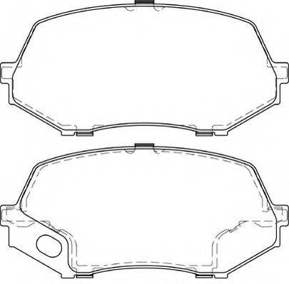 NECTO FD7449V Комплект гальмівних колодок, дискове гальмо