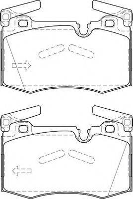 NECTO FD7513A Комплект гальмівних колодок, дискове гальмо