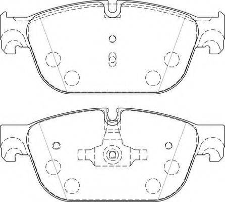 NECTO FD7485A Комплект гальмівних колодок, дискове гальмо