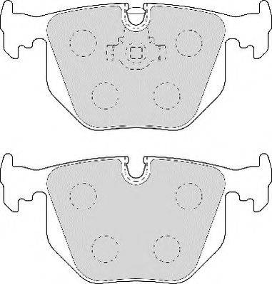 NECTO FD6957A Комплект гальмівних колодок, дискове гальмо