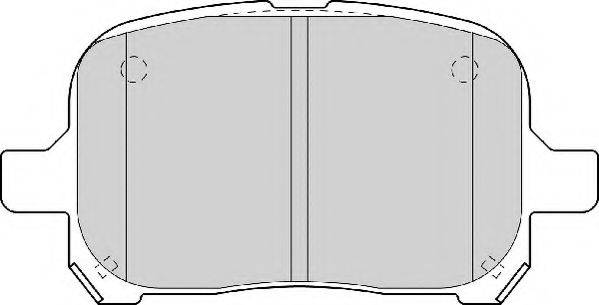 NECTO FD6973A Комплект гальмівних колодок, дискове гальмо