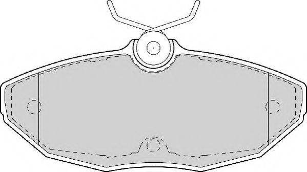 NECTO FD6985A Комплект гальмівних колодок, дискове гальмо