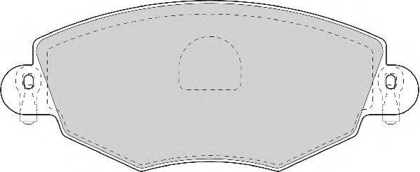NECTO FD6931A Комплект гальмівних колодок, дискове гальмо