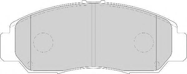 NECTO FD7126A Комплект гальмівних колодок, дискове гальмо
