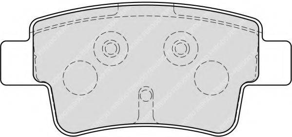NECTO FD7224A Комплект гальмівних колодок, дискове гальмо