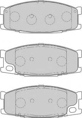 NECTO FD7158V Комплект гальмівних колодок, дискове гальмо