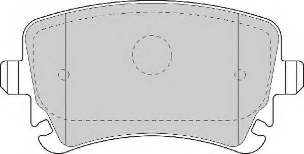 NECTO FD7176A Комплект гальмівних колодок, дискове гальмо