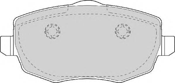NECTO FD7046A Комплект гальмівних колодок, дискове гальмо