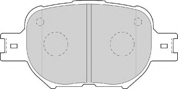 NECTO FD7020A Комплект гальмівних колодок, дискове гальмо