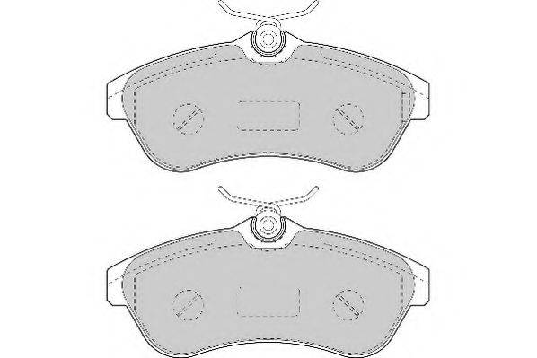 NECTO FD7028A Комплект гальмівних колодок, дискове гальмо
