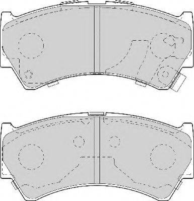 NECTO FD7031A Комплект гальмівних колодок, дискове гальмо