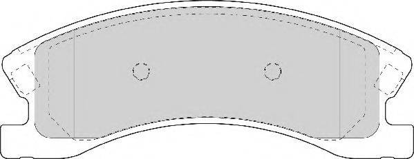 NECTO FD7092A Комплект гальмівних колодок, дискове гальмо