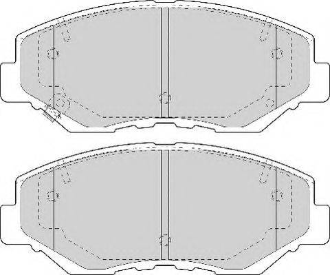 NECTO FD7091A Комплект гальмівних колодок, дискове гальмо