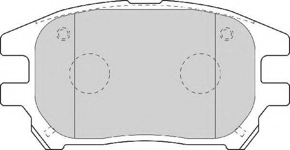 NECTO FD7098A Комплект гальмівних колодок, дискове гальмо