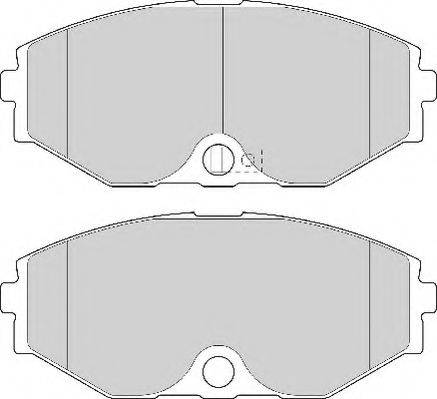 NECTO FD7102A Комплект гальмівних колодок, дискове гальмо