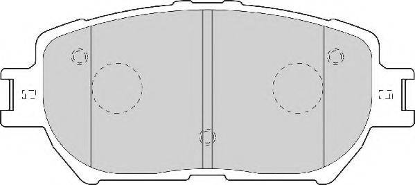 NECTO FD7065A Комплект гальмівних колодок, дискове гальмо