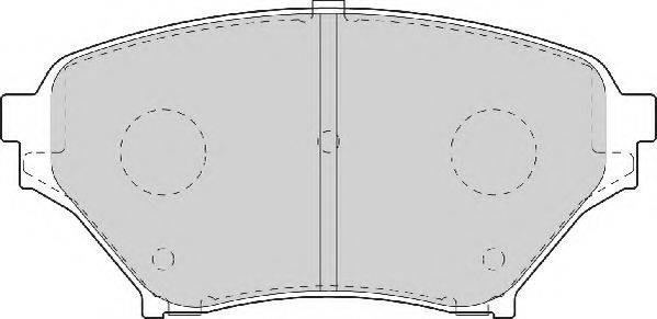 NECTO FD7072A Комплект гальмівних колодок, дискове гальмо
