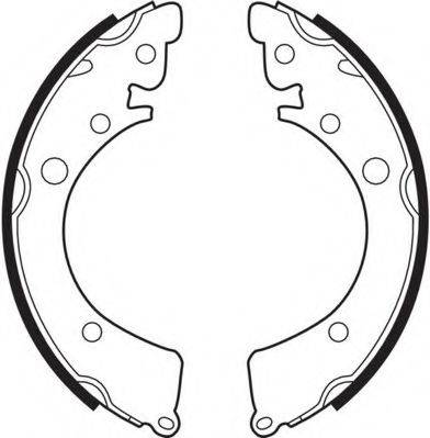 NECTO N1435 Комплект гальмівних колодок
