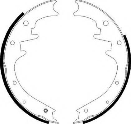 NECTO N1669 Комплект гальмівних колодок