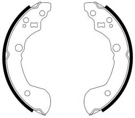 NECTO N1634 Комплект гальмівних колодок