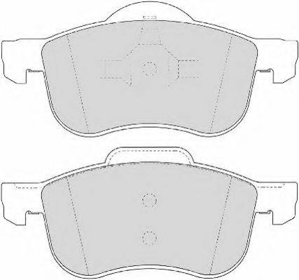 NECTO FD6855N Комплект гальмівних колодок, дискове гальмо