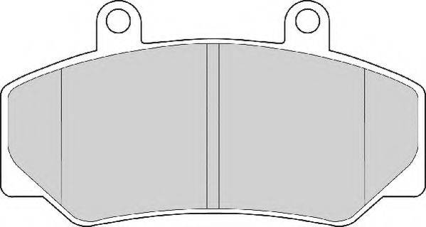 NECTO FD6136N Комплект гальмівних колодок, дискове гальмо