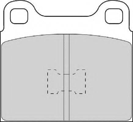 NECTO FD449N Комплект гальмівних колодок, дискове гальмо