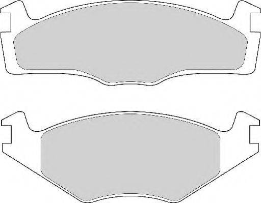 NECTO FD4151N Комплект гальмівних колодок, дискове гальмо