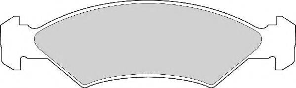 NECTO FD403N Комплект гальмівних колодок, дискове гальмо