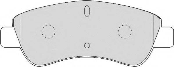 NECTO FD6874N Комплект гальмівних колодок, дискове гальмо