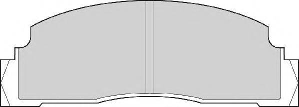NECTO FD688E Комплект гальмівних колодок, дискове гальмо