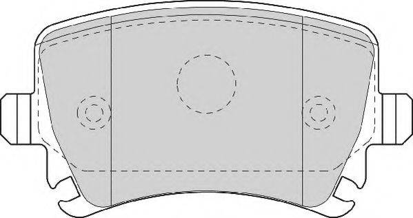 NECTO FD7115N Комплект гальмівних колодок, дискове гальмо