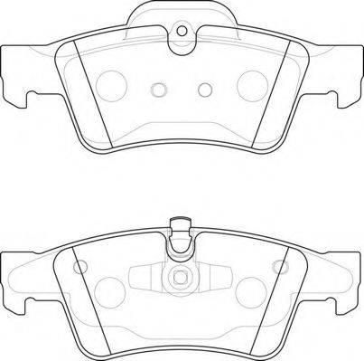 NECTO FD7209A Комплект гальмівних колодок, дискове гальмо