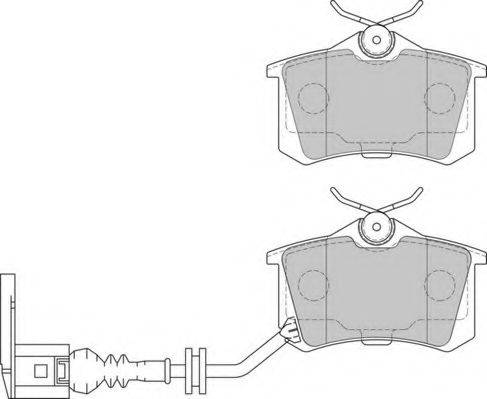NECTO FD7121A Комплект гальмівних колодок, дискове гальмо
