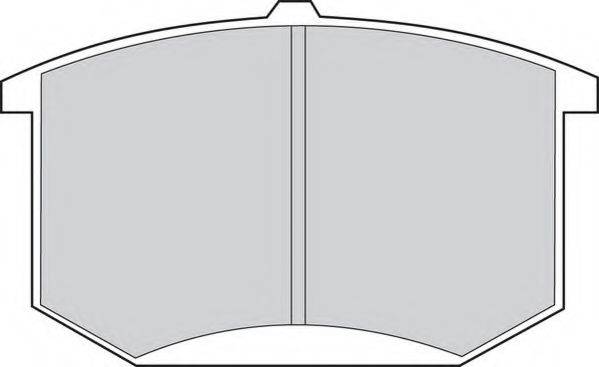 NECTO FD269A Комплект гальмівних колодок, дискове гальмо